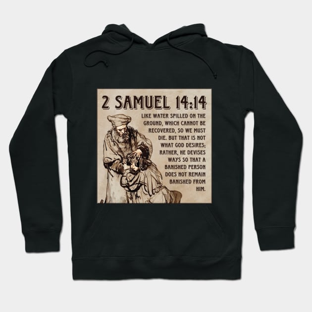 2 Samuel 14:14 Hoodie by Bible Verses by Deb